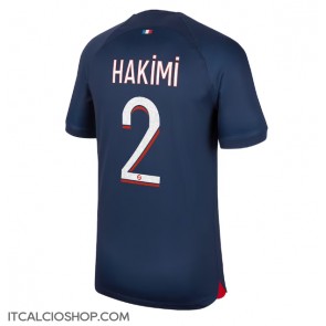 Paris Saint-Germain Achraf Hakimi #2 Prima Maglia 2023-24 Manica Corta